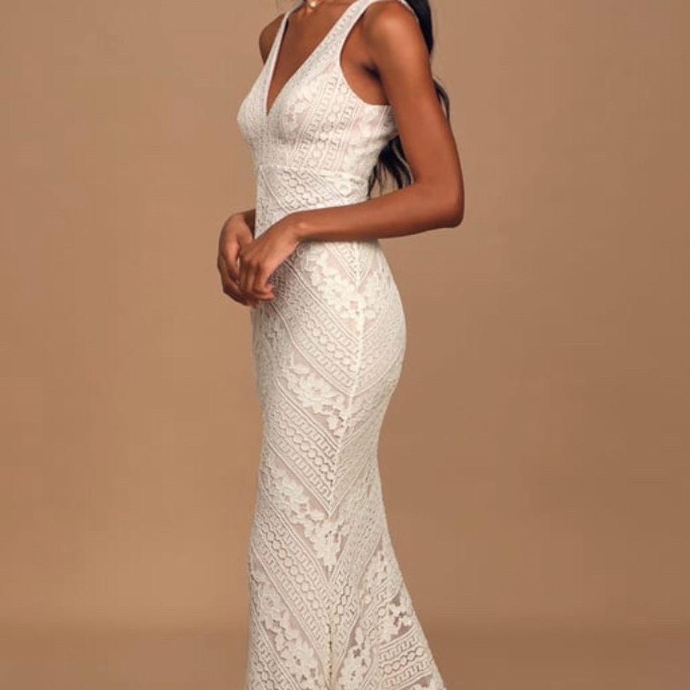 Ivory lace dress